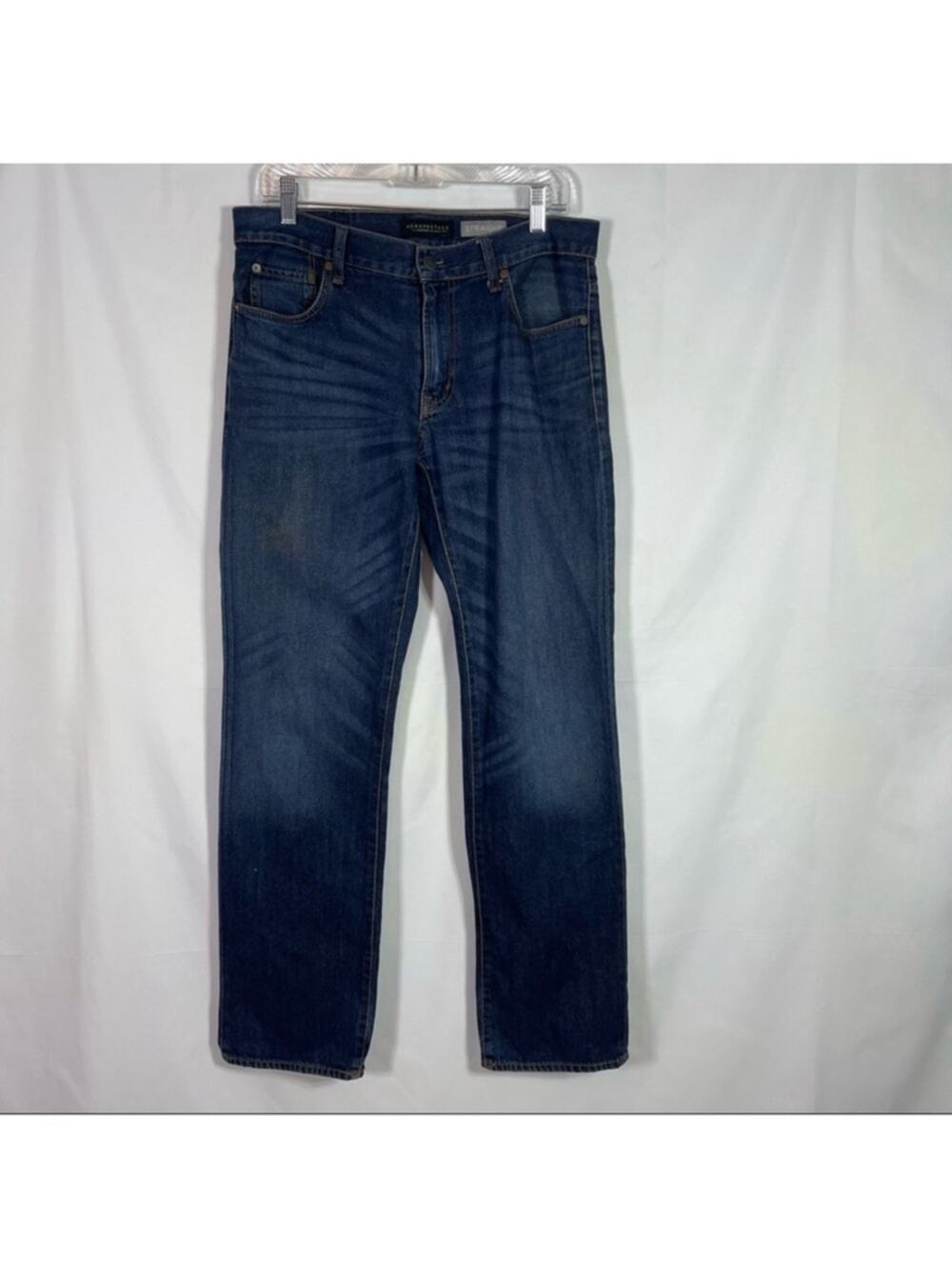 Aeropostale Straight Jeans, Sandblasted, Size 32x34. In excellent condition!